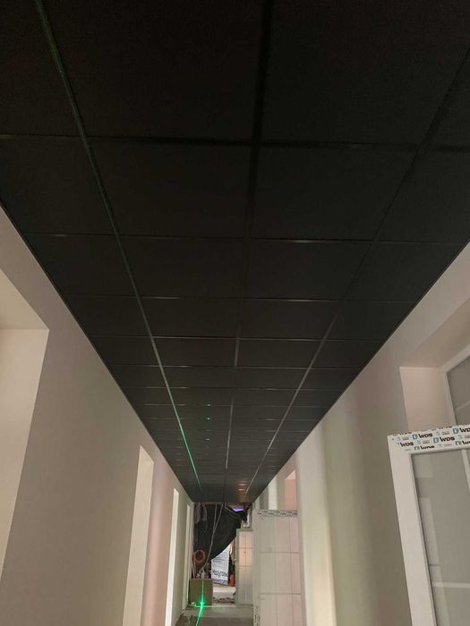 Чорний профіль армстронг, підвісна стеля, металева плита армстронг