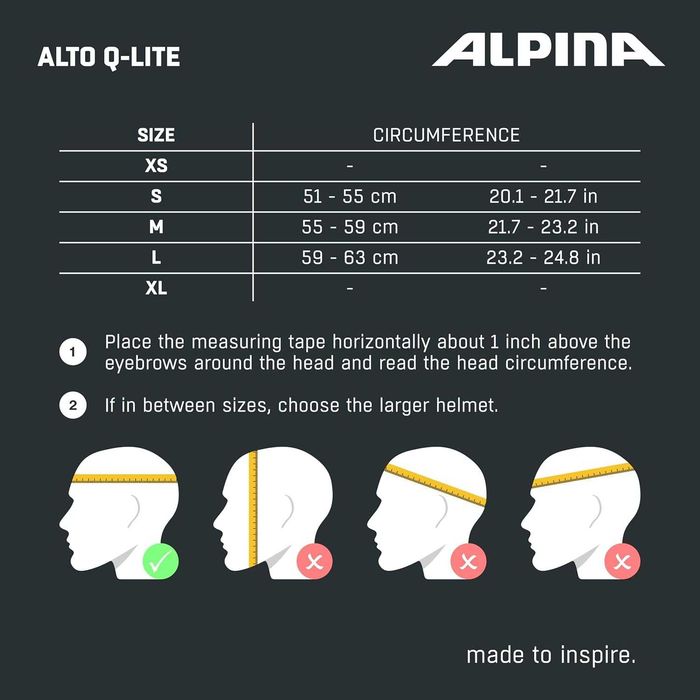 Kask narciarski - ALPINA ALTO Q-LITE white matt (blue revo), 55-59 cm