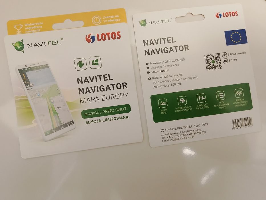 Nawigacja Navitel Nawigator Lotos licencja na 12 miesięcy 2 sztuki