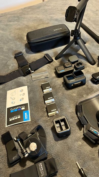 GoPro Hero 11 Black com todos acessórios comprado em 2 jan/23