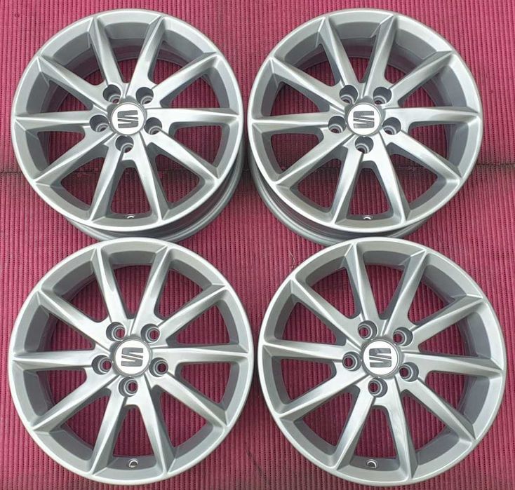 4035-Jantes 15 5x100 Originais Seat Ibiza, tbm para VW Polo, etc.