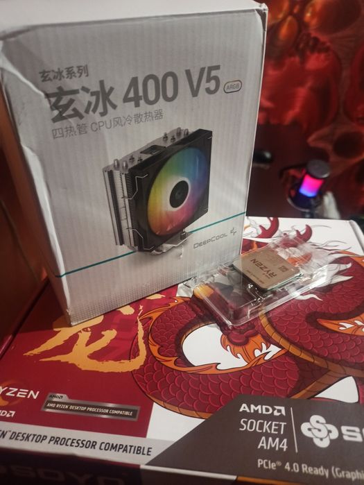 Комплект ryzen 5 5600, b450, ag400v5