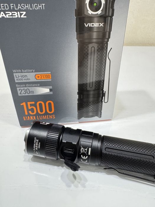 Портативний світлодіодний ліхтарик VIDEX VLF-A231Z 1500Lm 5000K