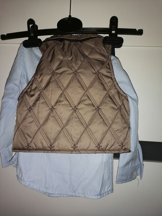 Komplet koszula, bezrękawnik Seven Eleven 1 1,5 80 86