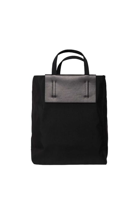 Сумка Acne Studios Baker Out medium canvas and printed leather tote Black