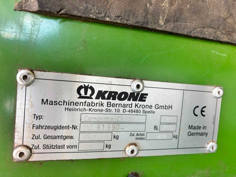 Prasoowijarka KRONE Comprima CF 155 XC
