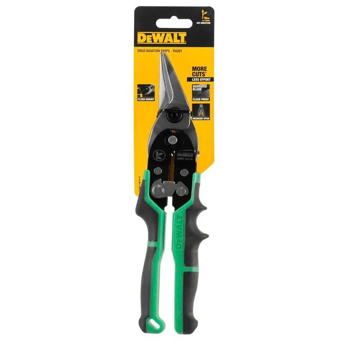 DeWALT DWHT14674-0 Ножиці по металу ERGO Aviation  250 мм, праві