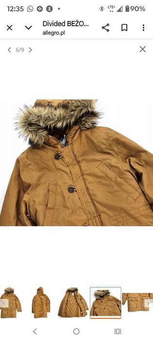 Kurtka zimowa bardzo ciepła