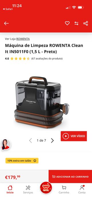 Maquina de limpeza Rowenta