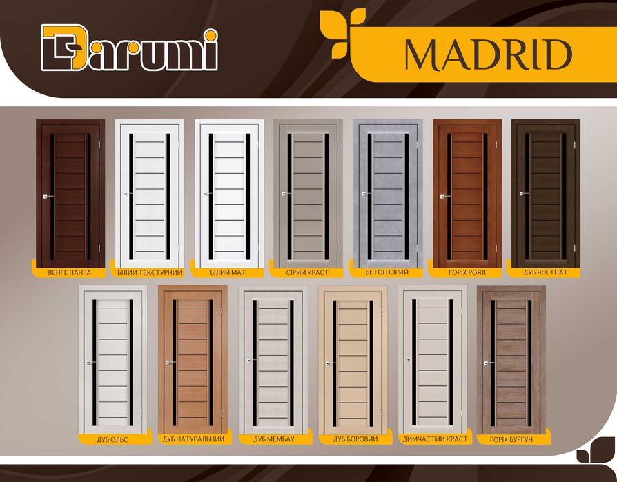 Двері міжкімнатні MADRID (МАДРИД) від ДАРУМІ