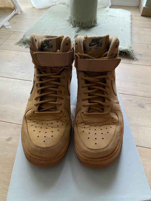 Nike Air force 1 Flax Beżowe Camel