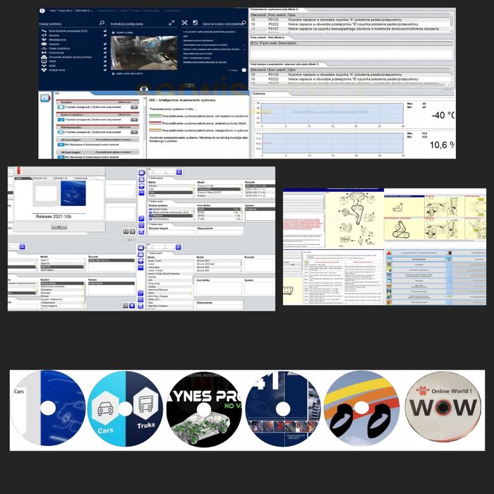 Zestaw diagnostyczny ds150e osobowe ciężarowe laptop programy głowica