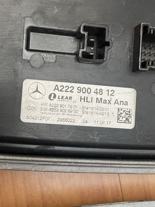 Modulo balastro Led  Mercedes benz Original w177 w205