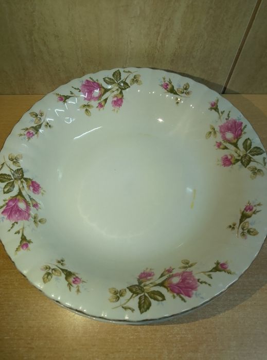 Talerz płaski płytki głęboki stara porcelana PRL Chodzież