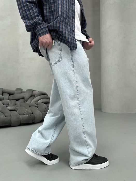 Джинси чоловічі широкі, baggy jeans, штани баггі реп | Джинсы широкие мужские, штаны багги, джынсы беги 90 х rap sk8 | Розмір M
