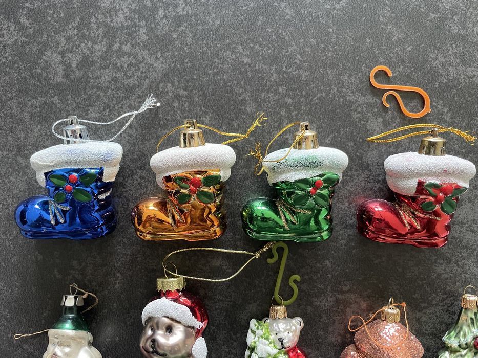 Kolekcjonerskie bombki PRL ozdoby szklane i inne vintage