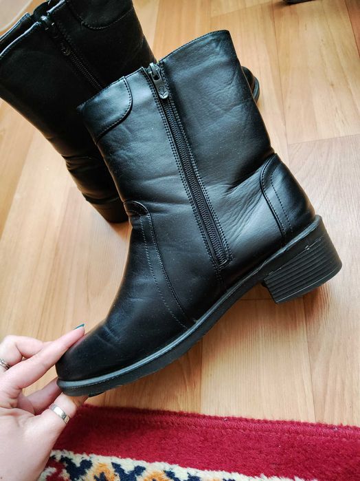 Zimowe buty za kostkę z futerkiem