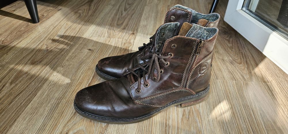 Bugatti skórzane buty męskie rozmiar 43 wkładka 29,5cm