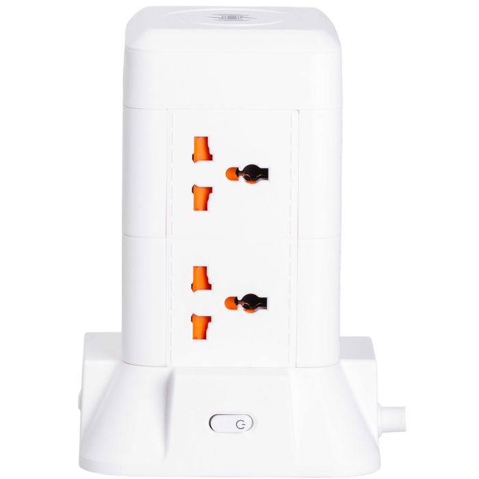 Мережевий фільтр-подовжувач ВЕЖА 6 розеток LED-лампа 3USB+1PD 4,8 метр