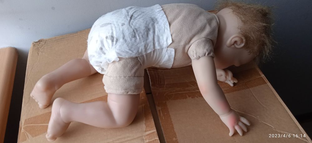 Okazja ! Duża Słodka lalka typ reborn 52 cm.