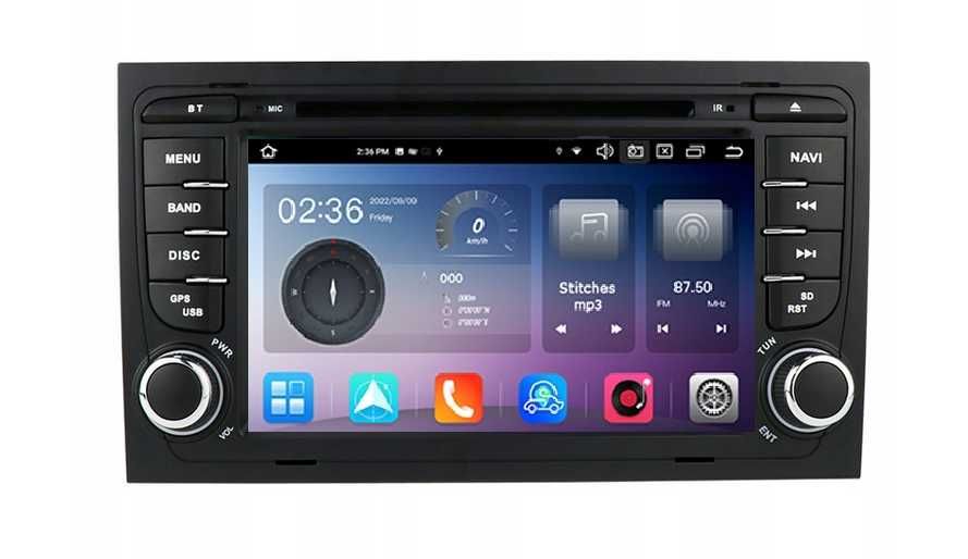 Radio FM RDS DAB CarPlay Android WiFi GPS DVD USB Audi A4 B7 Seat Exeo