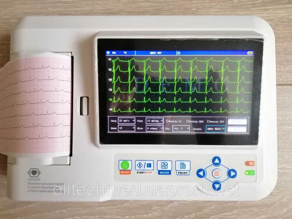 Електрокардіограф 6/12-канальний Heaco 600G