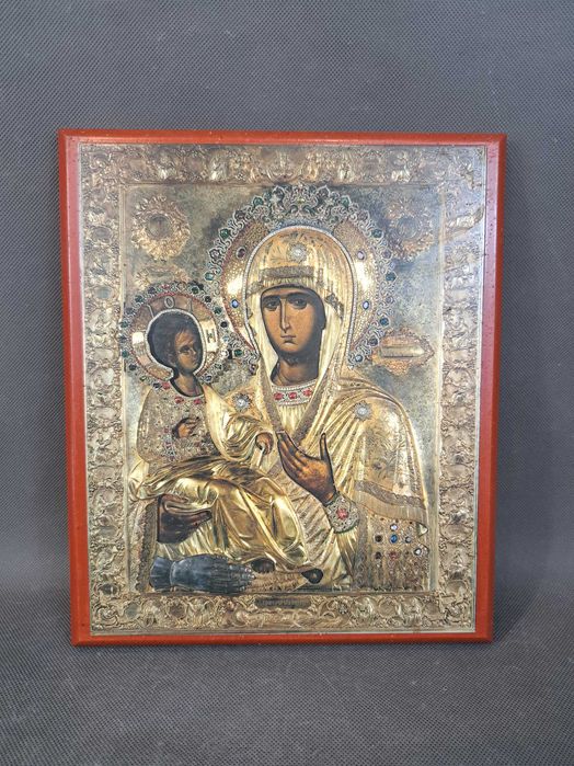 Ikona drewniana Matka Boska z Dzieciątkiem, Madonna, reprodukcja nr 2