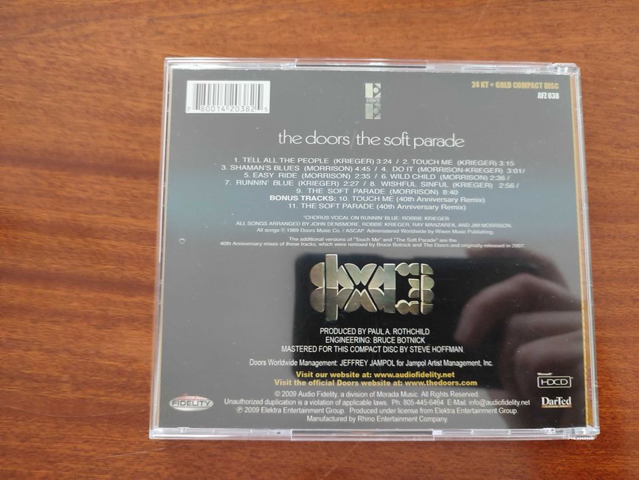The Doors The Soft Parade  (Audio Fidelity HDCD 24 KT Gold)