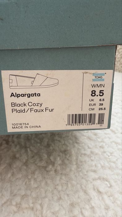 Сліпони, мокасини жіночі Toms на хутрі