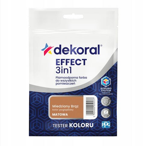 Dekoral Effect 3IN1 TESTER 0,04l Miedziany Brąz