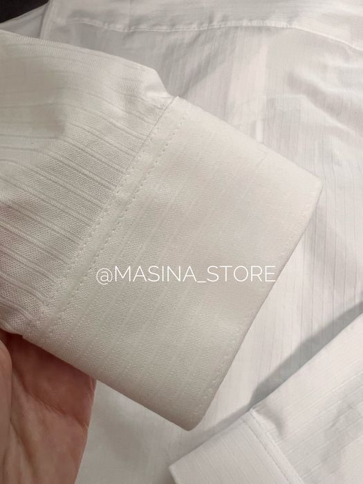 Нові білі сорочки Zara XS S L у смужку прямі оригінал