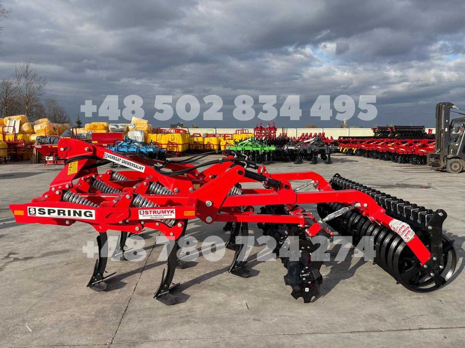 bezorkowy AGREGAT podorywkowo-orkowy/GRUBER/SPRING brona STRUMYK