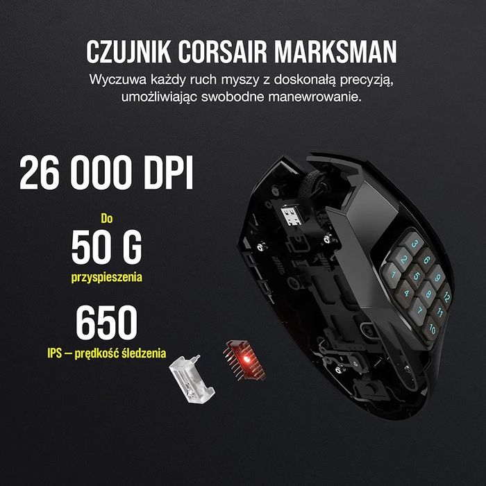 Mysz CORSAIR Scimitar Elite Wireless RGB