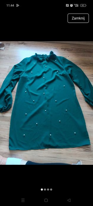 Piękna zielona sukienka