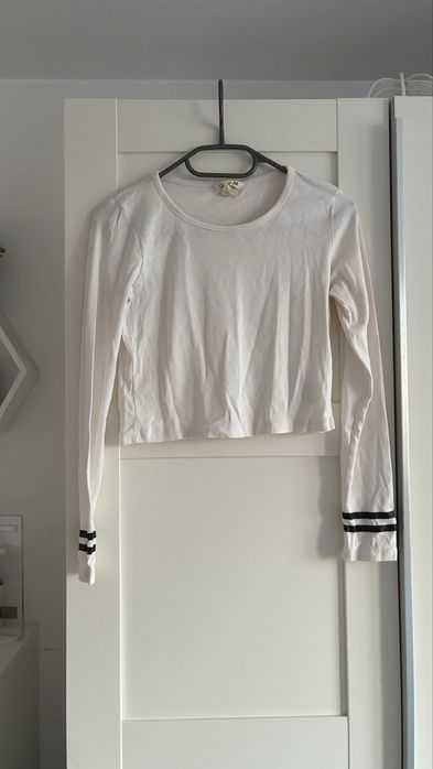 Krotka kremowa bluzka h&m 146/152cm