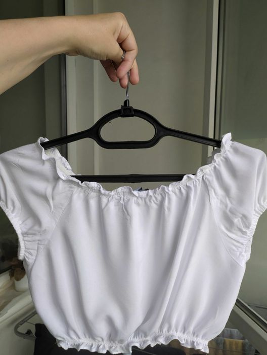 Топ, блузка белая