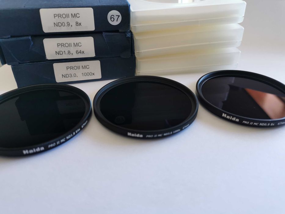 Pack 3 ND Haida Pro II Multi Coating 67 mm (ND 0.9, ND 3.0 e ND 64)