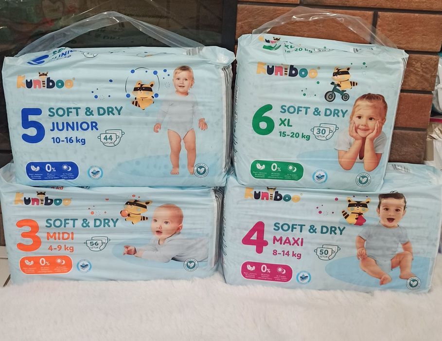 Підгузки Kuniboo soft 3,4,5,6 розміри!