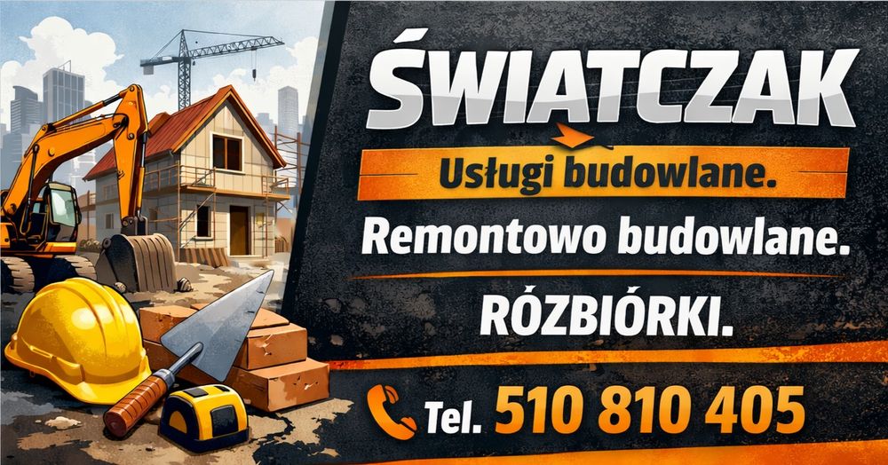 Usługi budowlane,NAPRAWY ,remontowo budowlane, rozbiórki