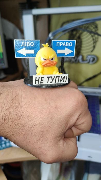 Каченя качка  право ліво, утка право лево