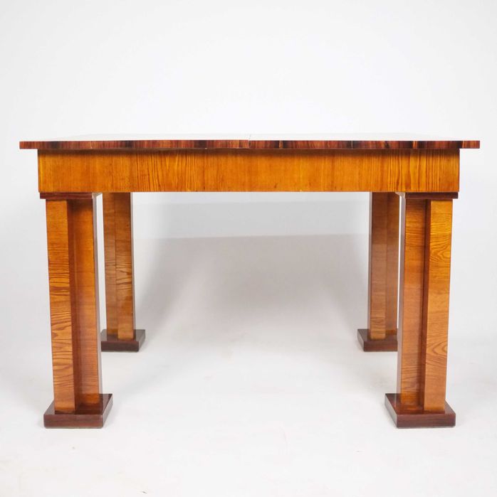 POLSKI MODERNIZM lat 20stych, stół z krzesłami, art deco, palisander