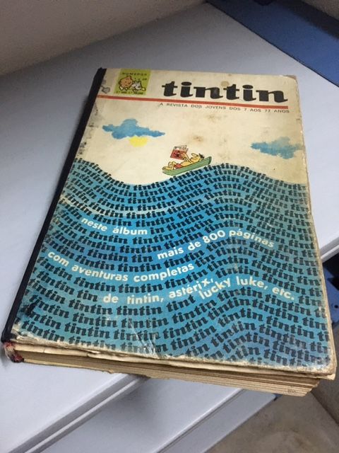 álbum antigo +800 páginas de tintin, astérix, lucky luke, etc