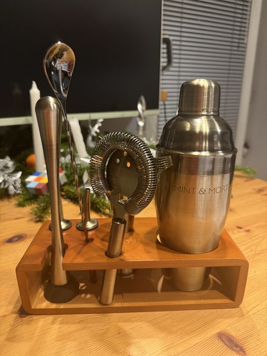 Zestaw barmański Mint & Mortar – shaker koktajlowy 7 elementów