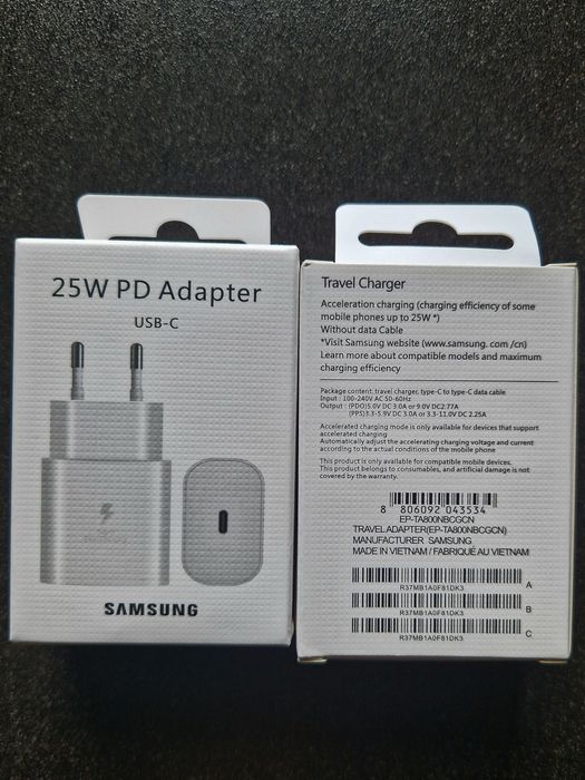 Зарядное устройство блок быстрой зарядки  Samsung typeC 25W