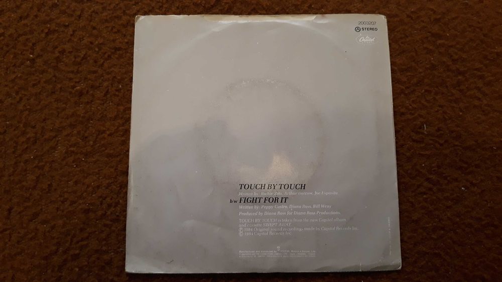 Diana  Ross - Touch by touch - single vinil - portes incluídos