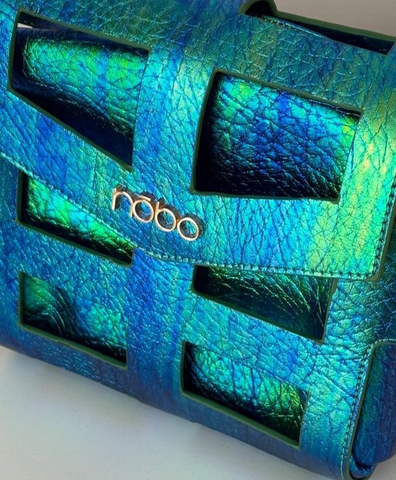 Torebka Nobo zbrojka zielono niebieska listonoszka