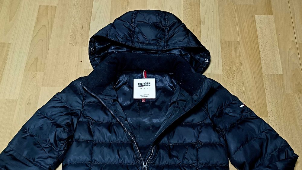 Damska kurtka puchowa TOMMY HILFIGER r.S stan bardzo dobry