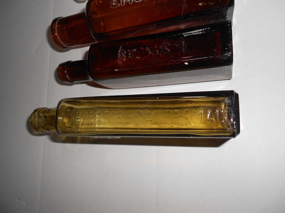 Frascos farmacia antigos vintage diversos