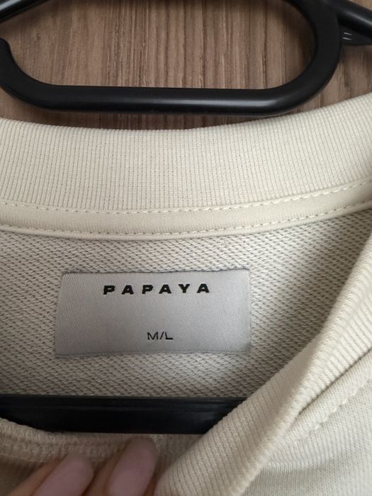Світшот подовжений оверсайз молочний papaya