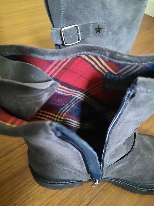 Szare botki roz. 42 Tommy Hilfiger